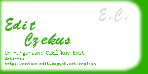 edit czekus business card